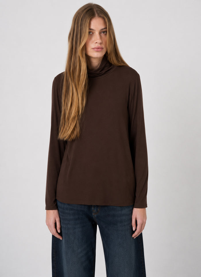 REPEAT Cashmere Turtleneck Knit Long Sleeve T-Shirt
