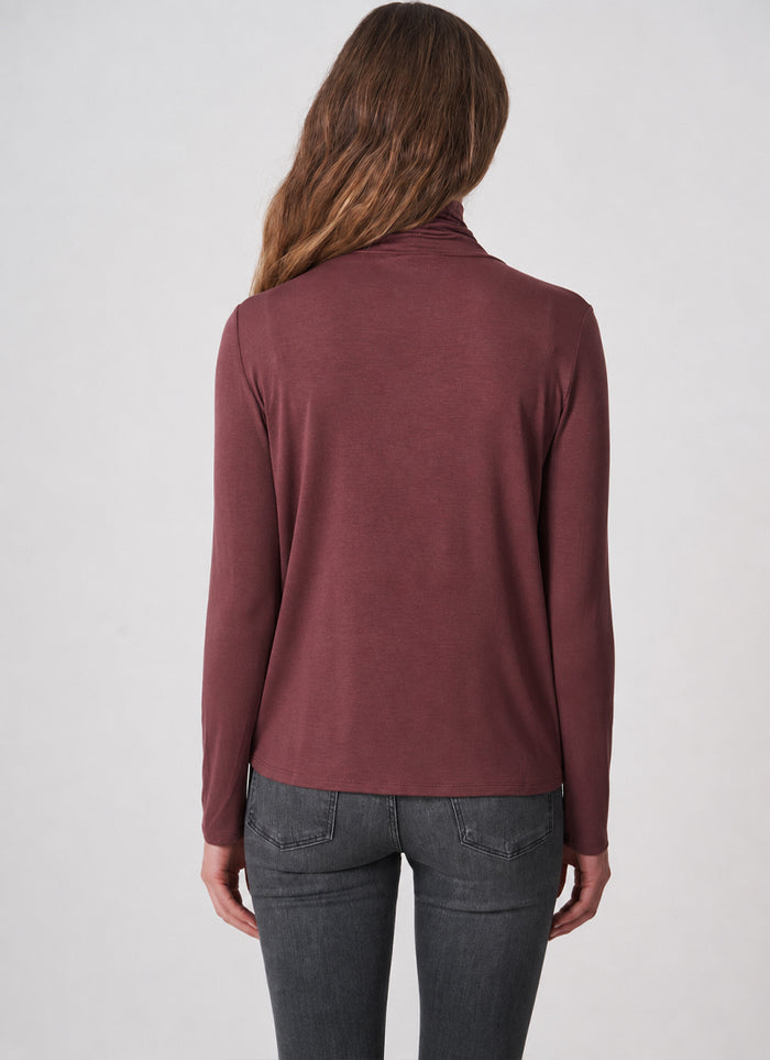  Turtleneck Knit Long Sleeve T-Shirt by Smythe at Andrews 