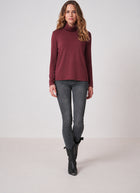  Turtleneck Knit Long Sleeve T-Shirt by Smythe at Andrews 