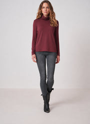  Turtleneck Knit Long Sleeve T-Shirt by Smythe at Andrews 