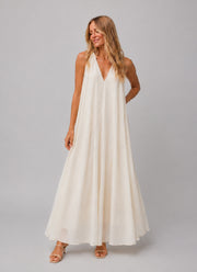 Twist Neck Maxi Dress