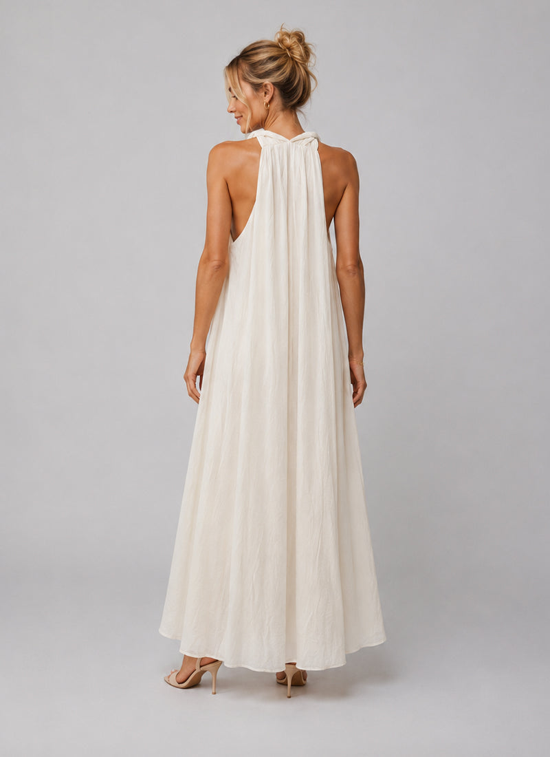 Twist Neck Maxi Dress