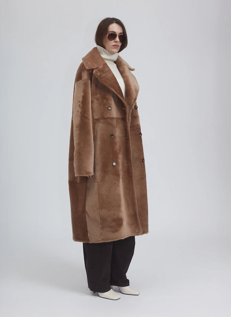 Utzon Merino Double Breasted Reversible Long Shearling