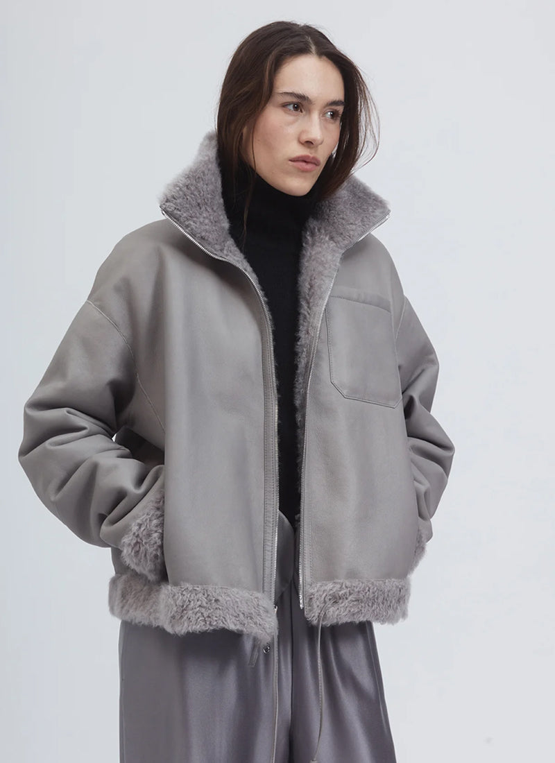 Lacon Teddy Shearling Jacket by UTZON at Andrews