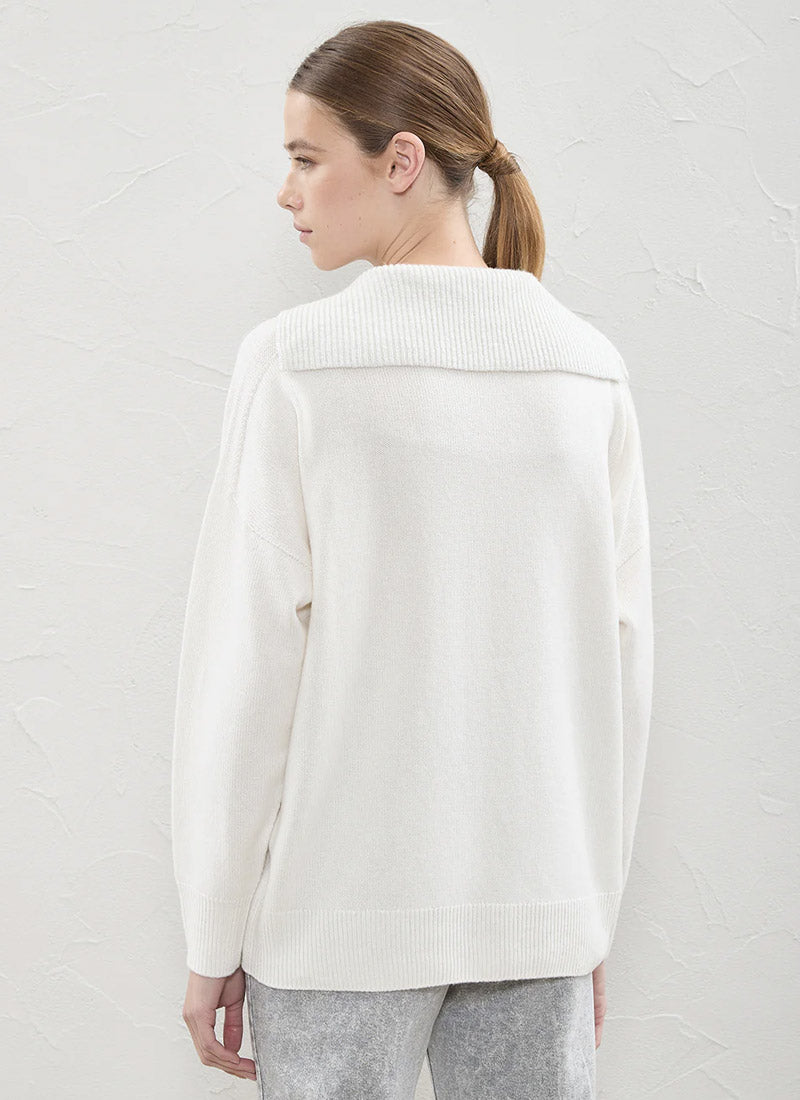 Peserico Wool and Silk V-Neck Sweater