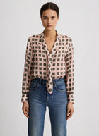 SMYTHE V-Necktie Blouse