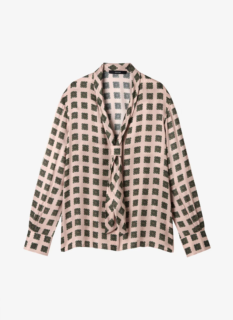 SMYTHE V-Necktie Blouse