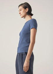 Velvet Bedford  Short Sleeve Rib Modal Tee