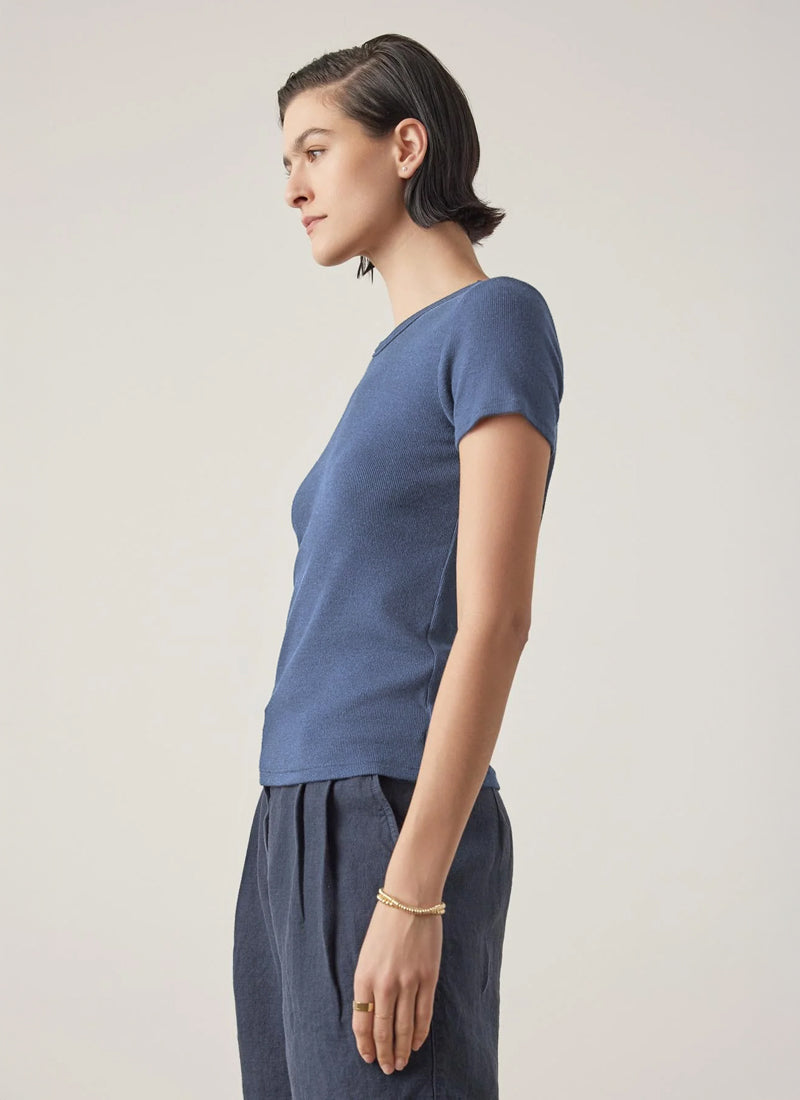 Velvet Bedford  Short Sleeve Rib Modal Tee