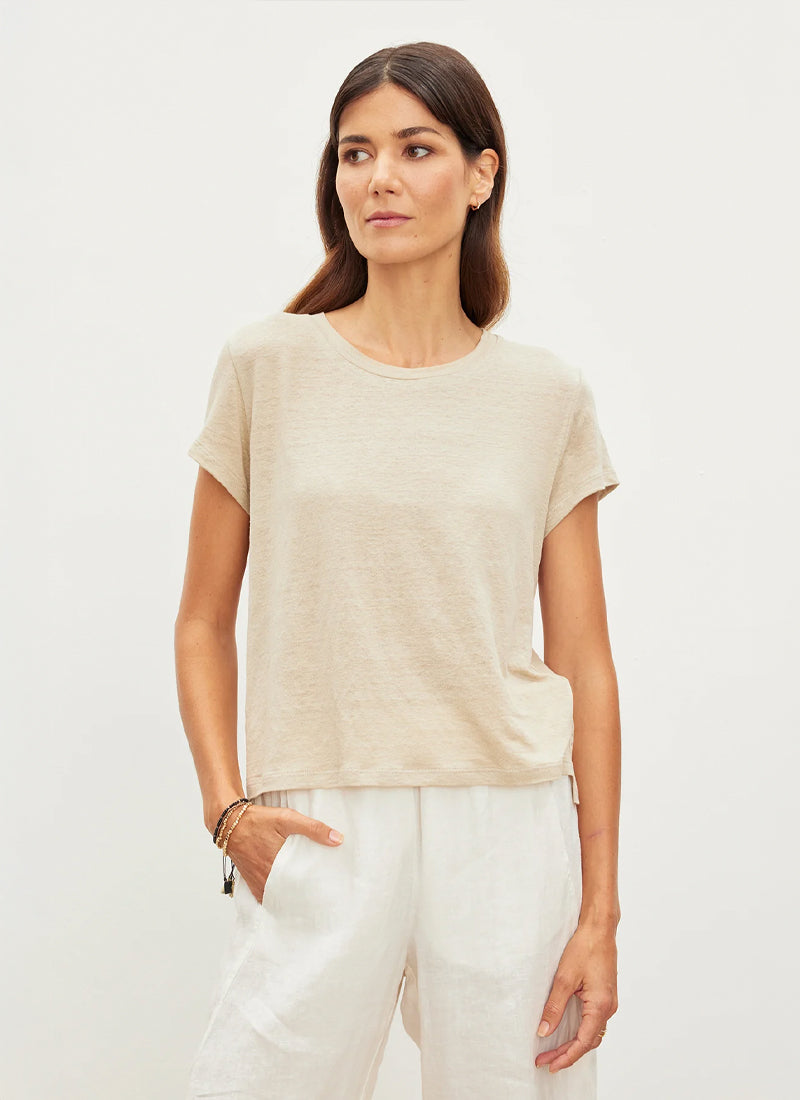 Velvet Casey Linen Knit Top