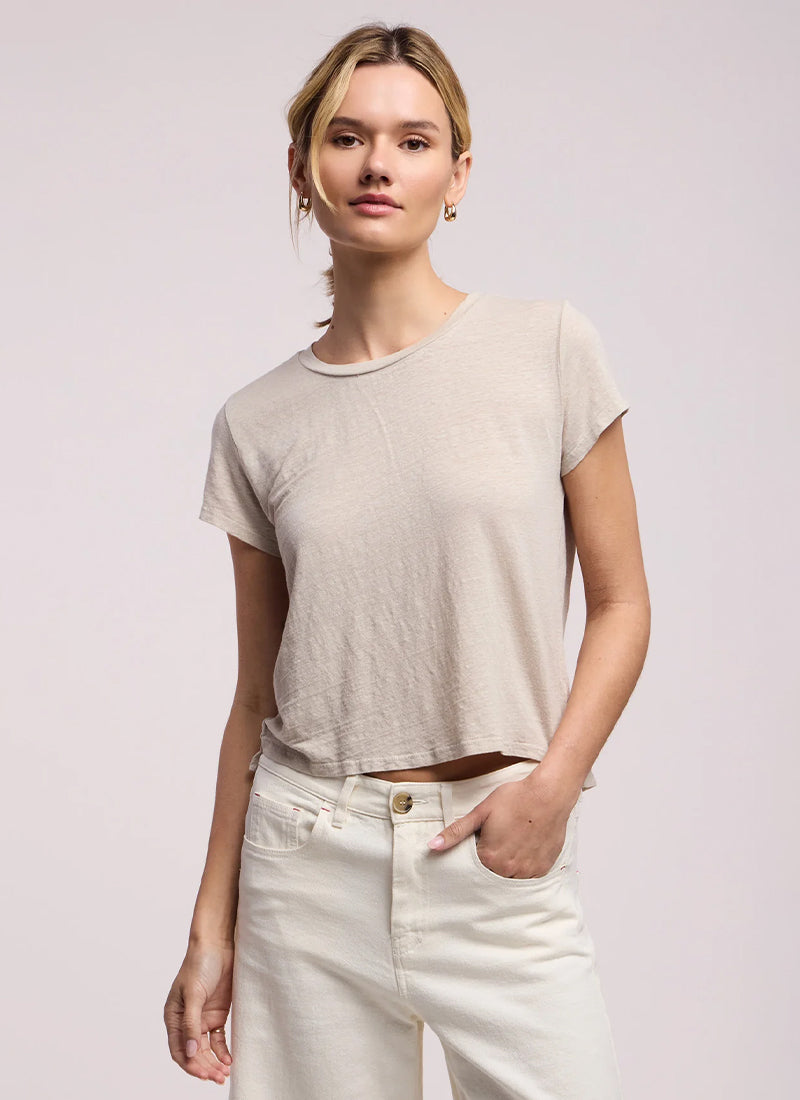 Velvet Casey Linen Knit T-Shirt