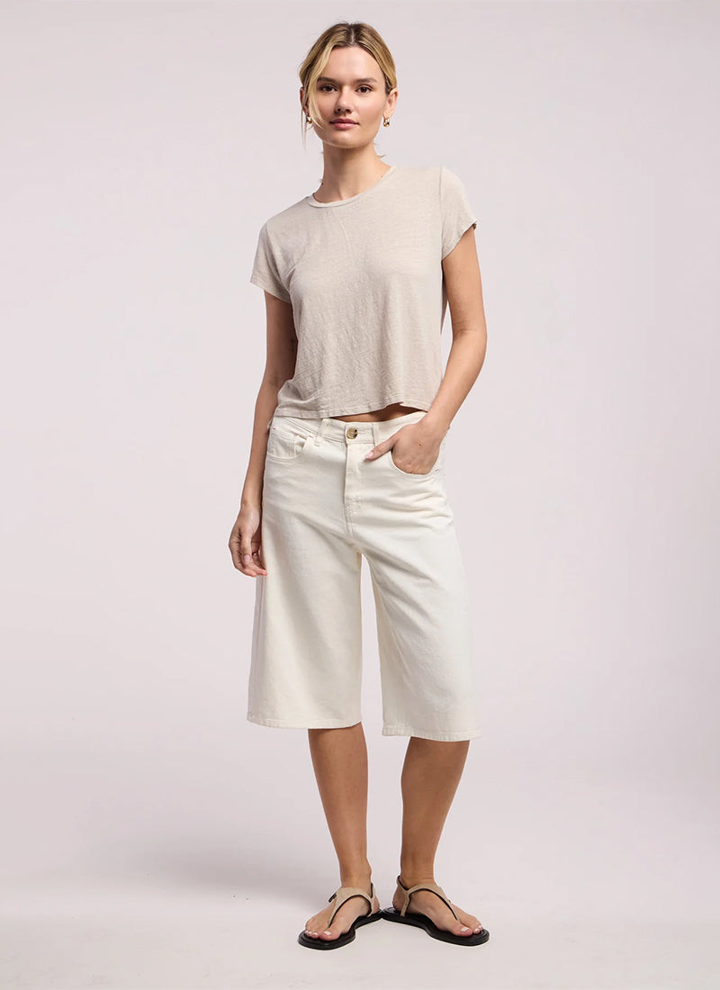 Velvet Casey Linen Knit T-Shirt