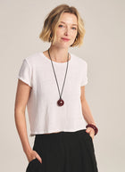 Velvet Casey Linen Knit T-Shirt