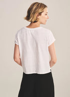Velvet Casey Linen Knit T-Shirt