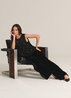 Velvet & Satin Mix Media Pant by Velvet at Andrews