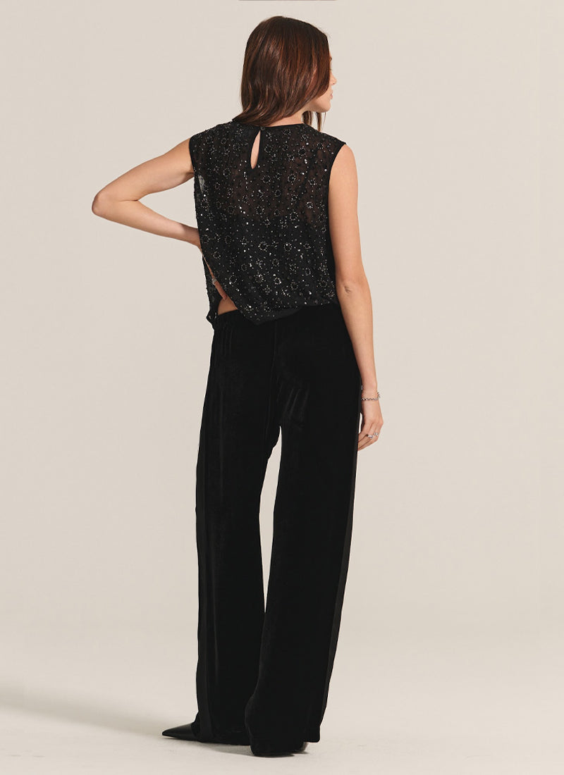 Velvet & Satin Mix Media Pant by Velvet at Andrews