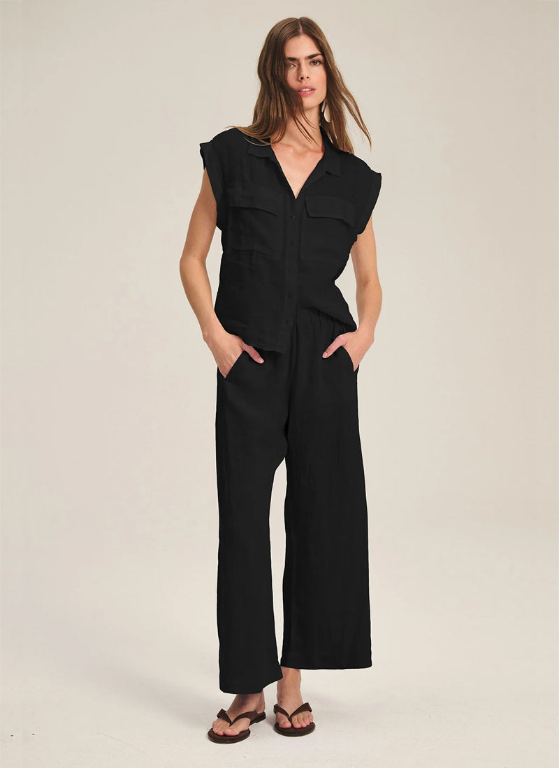 Velvet Lola Woven Linen Pant