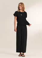Velvet Lola Woven Linen Pant