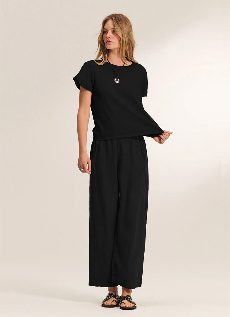 Velvet Lola Woven Linen Pant