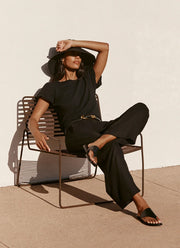Velvet Lola Woven Linen Pant