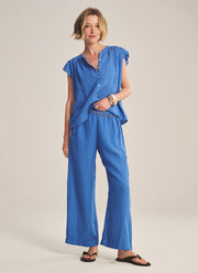 Velvet Lola Woven Linen Pant