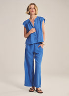 Velvet Lola Woven Linen Pant