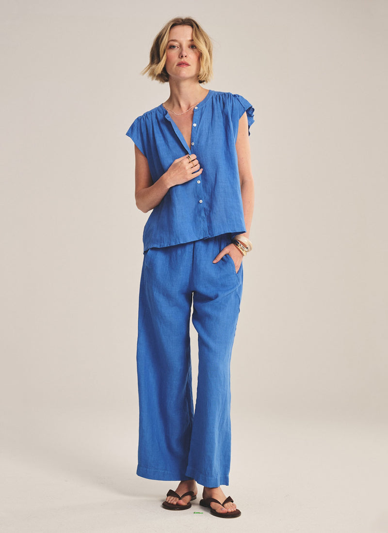 Velvet Lola Woven Linen Pant