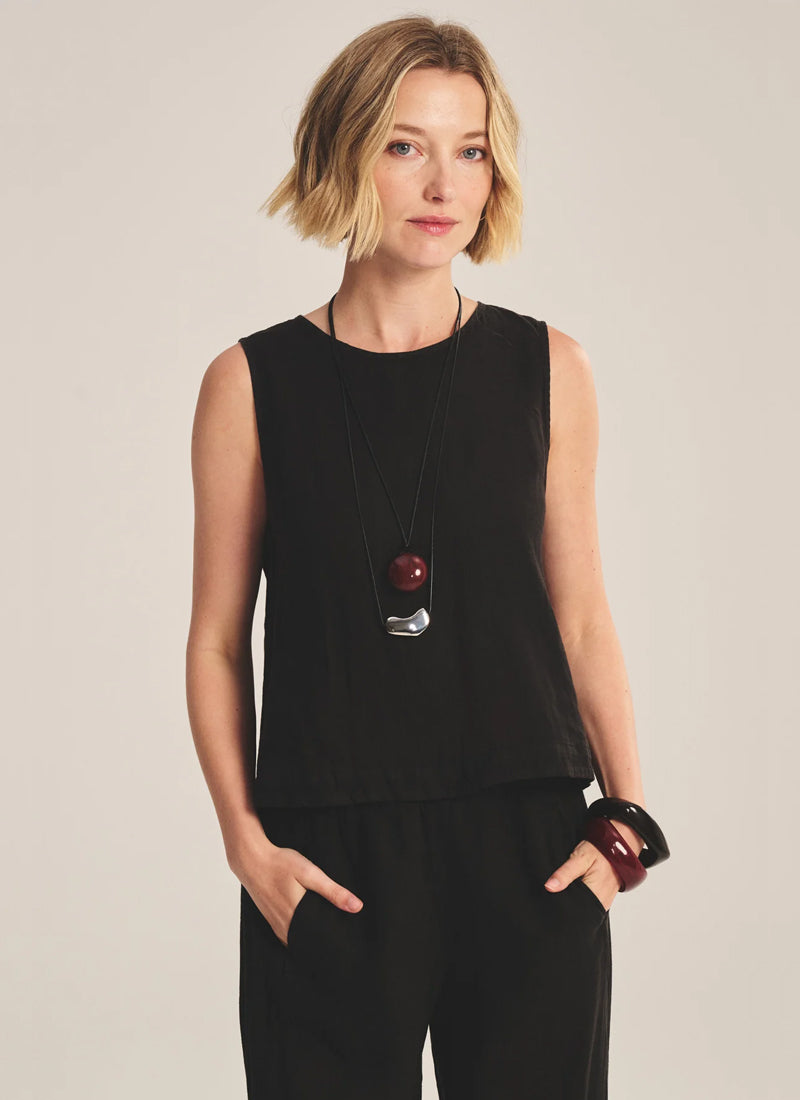 Velvet Maxine Woven Linen Top