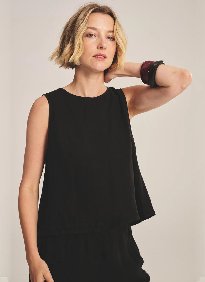 Velvet Maxine Woven Linen Top