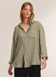 Mulholland Woven Linen Top by Velvet