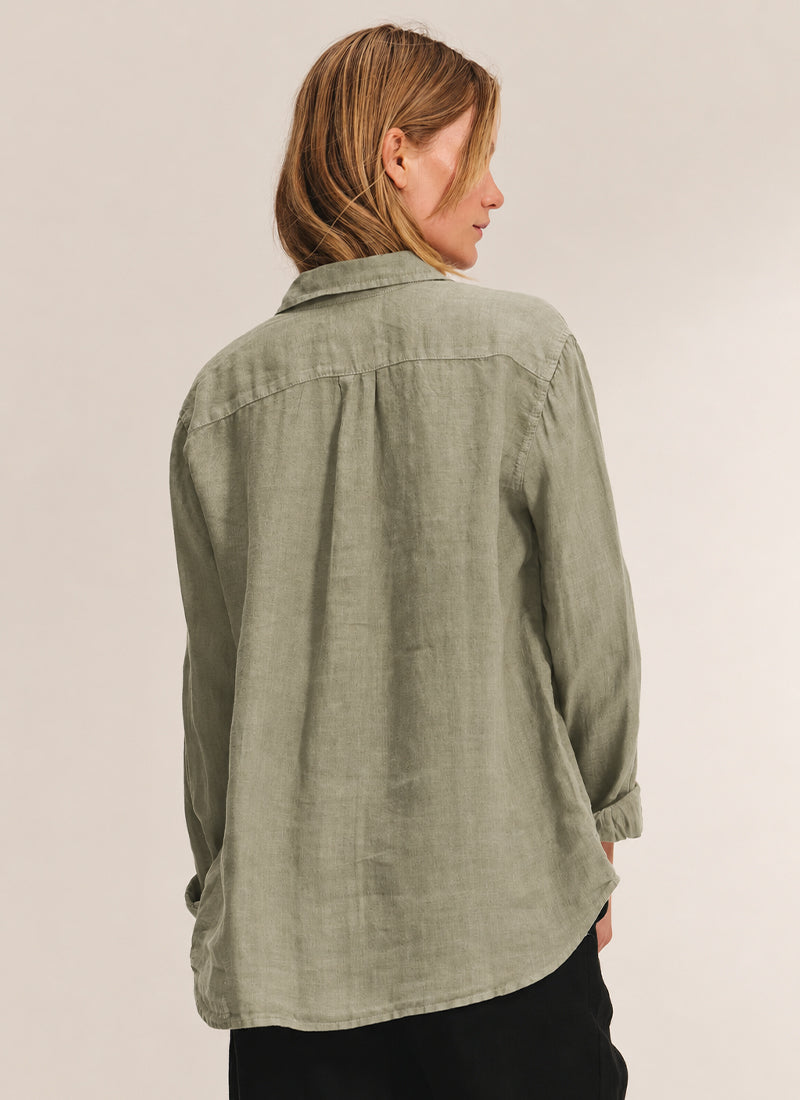 Mulholland Woven Linen Top by Velvet