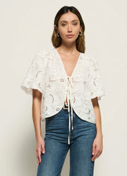 Rosalyn Tie Front Top