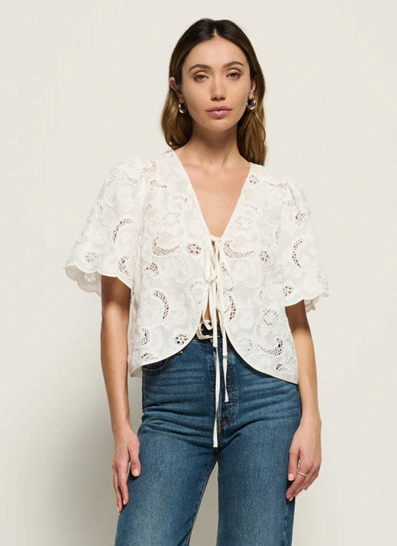 Rosalyn Tie Front Top