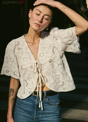 Rosalyn Tie Front Top