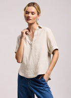 Velvet Vivica Woven Linen Top
