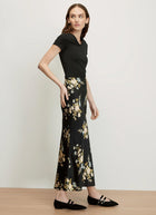 Clover Floral Midi Skirt