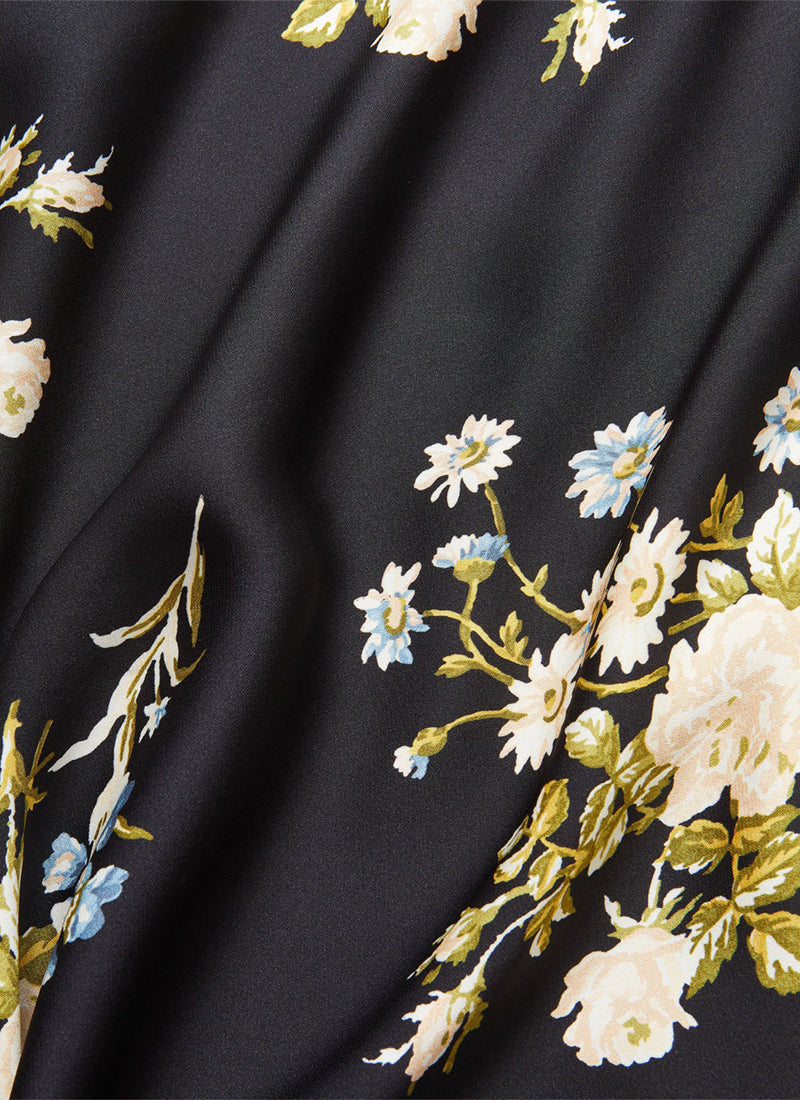 Clover Floral Midi Skirt