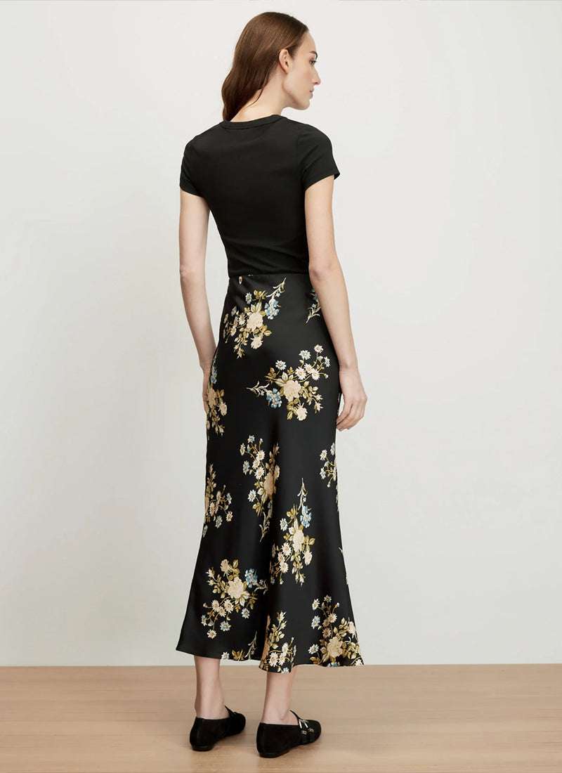 Clover Floral Midi Skirt