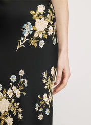 Clover Floral Midi Skirt