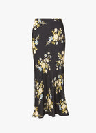 Clover Floral Midi Skirt