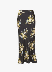 Clover Floral Midi Skirt