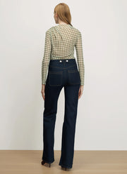 Nuvina Plaid Top