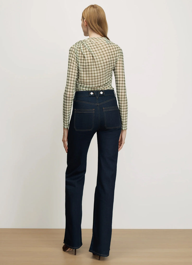 Nuvina Plaid Top