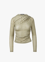 Nuvina Plaid Top