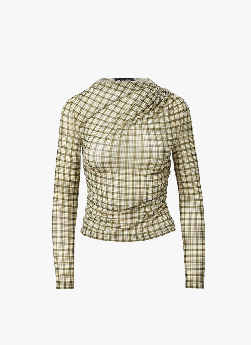 Nuvina Plaid Top