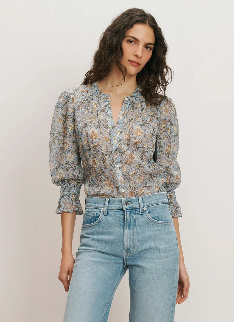 VERONICA BEARD 3/4 Sleeve Ashlynn Blouse