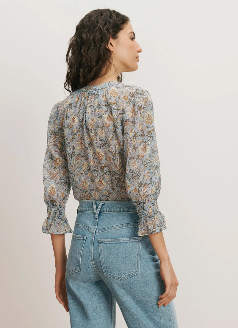VERONICA BEARD 3/4 Sleeve Ashlynn Blouse