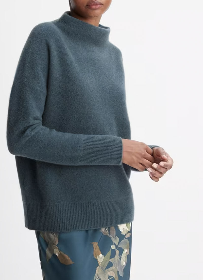 Cashmere Funnel Neck Sweater