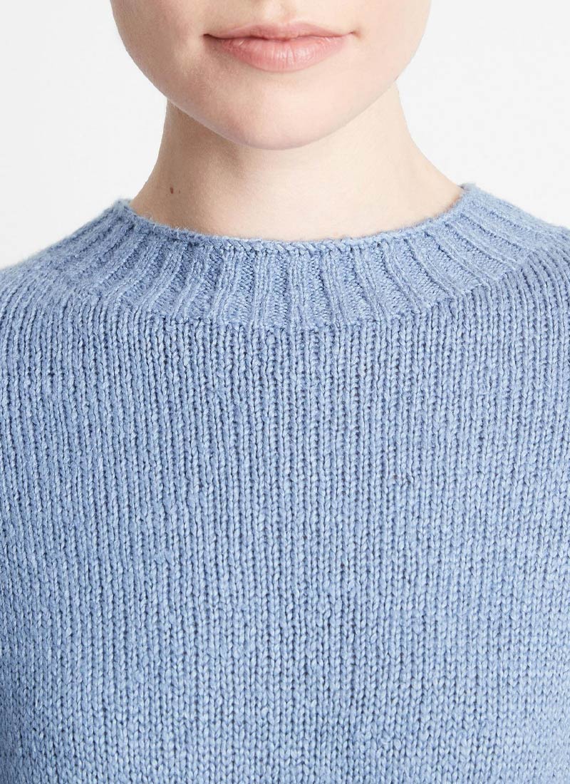 Vince Plush Silk Crewneck Sweater