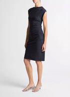 Vince Cotton Twist-Drape Dress